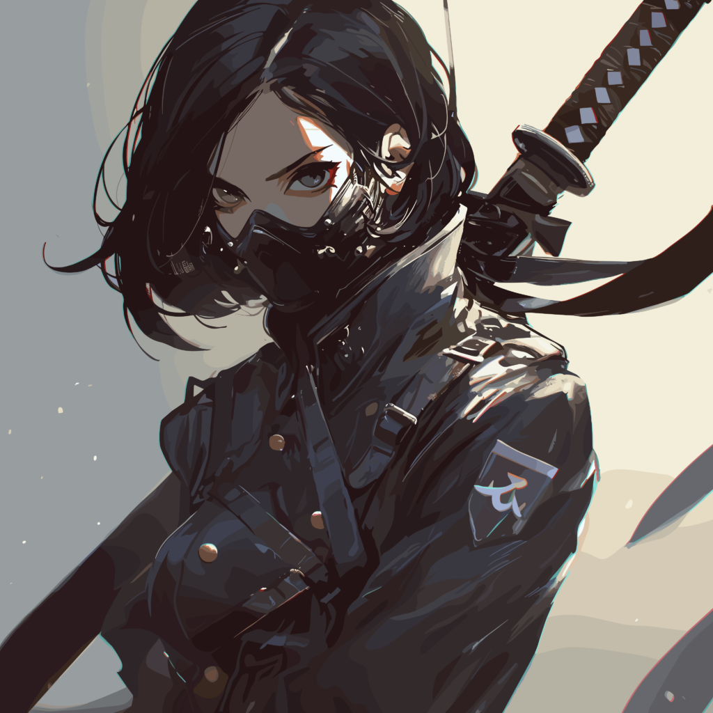 軍装の幽玄衆・煽り構図