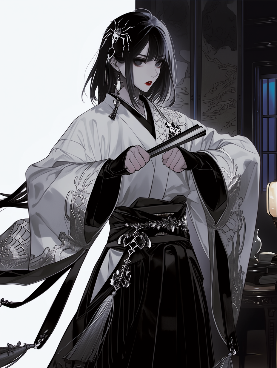 幽玄衆黒鴉 紅椿 - 雅と呪術の頂に立つ女忍者