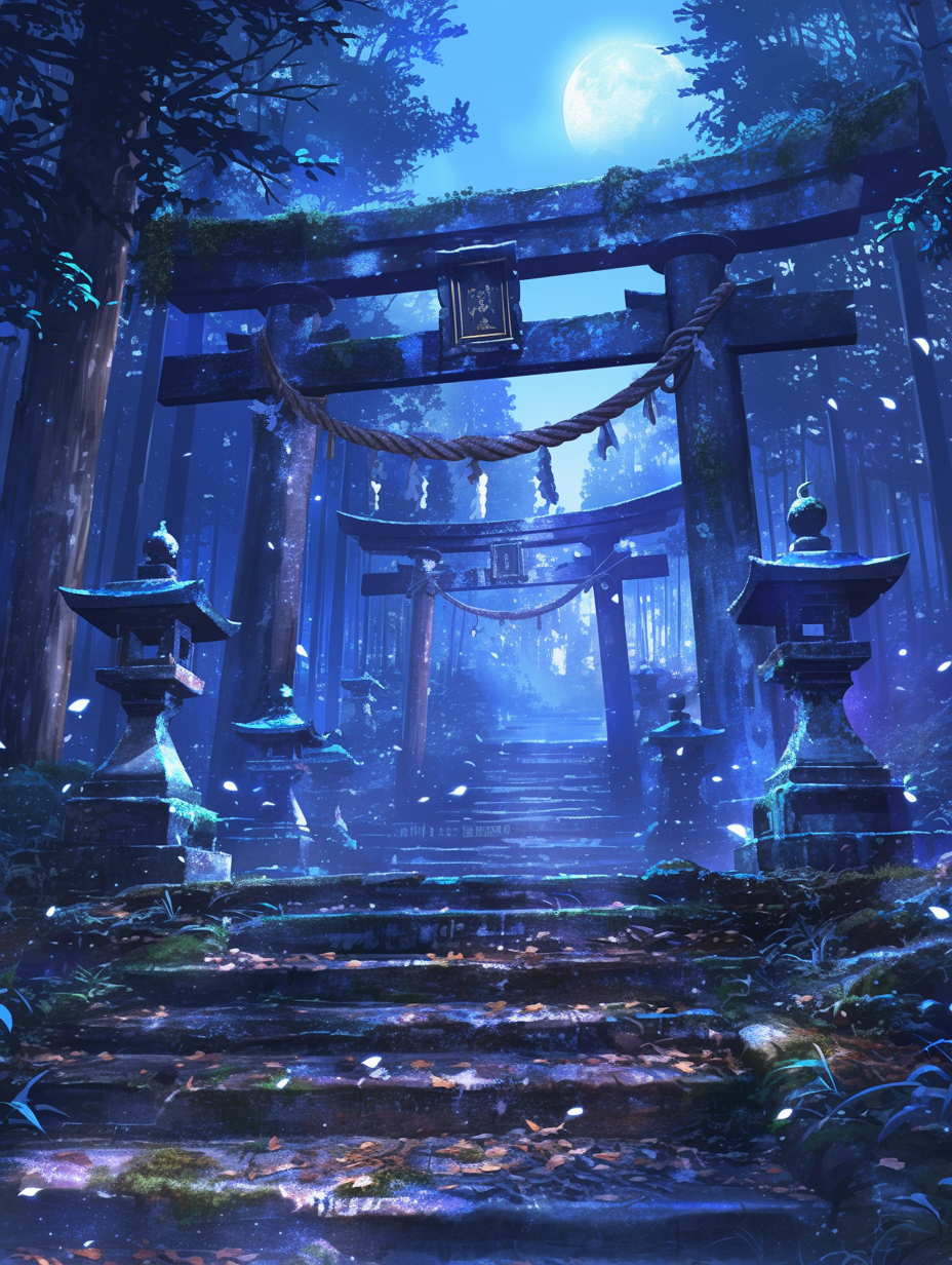 幽玄衆月影 - 廃神社の月夜、姿を晒さぬ者たちの居所